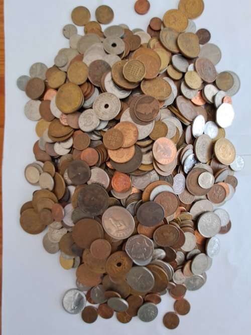 MASSIVE international coin collection **R1 start 4kg of coins